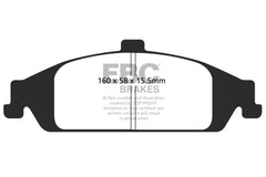 EBC 98-01 Chevrolet Malibu 2.4 Yellowstuff Front Brake Pads