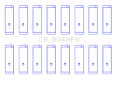 King Ford 260CI / 289CI / 302 5.0L Windsor Connecting Rod Bearing Set (Size STDX)