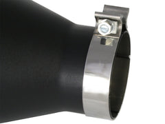 أطراف عادم aFe MACHForce XP SS-304 EXH طرف 4In x 7Out x 18L Bolt-On (أسود)