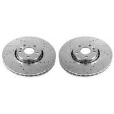 Power Stop 2000 Volvo V70 Front Evolution Drilled & Slotted Rotors - Pair