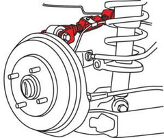 ذراع التحكم XR القابل للتعديل لعنصر EZ الخلفي لسيارة هوندا CR-V/03-10 طراز SPC Performance 02-06