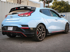 عادم خلفي من نوع aFe Takeda طراز 19-20 Hyundai Veloster N 304SS أسود بطرفين