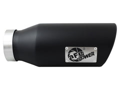 aFe Diesel Exhaust Tip Bolt On Black 4in Inlet x 6in Outlet x 15in