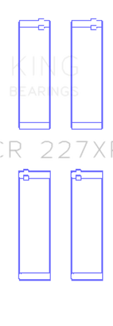 King Audi R8 4.2L/5.2L/Lamborghini Gallardo/Huracan V10 (Size 0.25 Oversized) Coated Rod Bearing Set