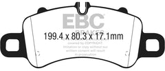 EBC 2016+ Porsche 911 (991/2 w/Cast Iron Rotors) 3.0TT Carrera Bluestuff Front Brake Pads