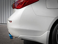 نظام عادم خلفي من نوع aFe Takeda مقاس 2.5 بوصة مصنوع من مادة 304 SS مع أطراف ذات لهب أزرق لسيارة Infiniti Q50 V6-3.0L موديل 2016-2018 (tt)