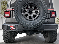 نظام عادم aFe MACH Force-Xp Axle-Back Hi-Tuck بطرف أسود لسيارة Jeep Wrangler (JL) V6 سعة 3.6 لتر موديلات 18-19