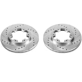 Power Stop 85-86 Nissan 720 Front Evolution Drilled & Slotted Rotors - Pair