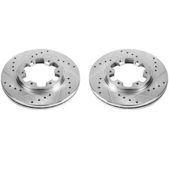 Power Stop 85-86 Nissan 720 Front Evolution Drilled & Slotted Rotors - Pair