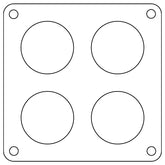 Cometic Holley 4500 Dominator .047in Fiber Carburetor Gasket - 1.75in Holes - 4-Hole