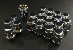 Project Kics 16 LUGS + 4 LOCKS Chrome Bullock And Nut Set - 12X1.50
