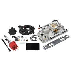 طقم حقن الوقود Edelbrock Pro Flo 4 Seq Port SBC 1986&Earlier 550 أقصى قوة حصانية 29 رطل/ساعة حاقنات ساتان