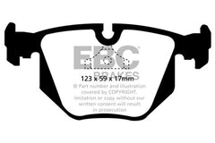 EBC 94-99 BMW M5 3.8 (E34) Yellowstuff Rear Brake Pads