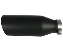 أطراف عادم aFe MACHForce XP SS-304 EXH طرف 4In x 7Out x 18L Bolt-On (أسود)