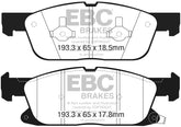 EBC 2016+ Lincoln Continental (10th Gen) 2.7L Twin Turbo Yellowstuff Front Brake Pads