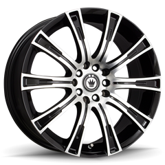 Konig Crown 18x8 5x114.3 ET40 Black Machine Face