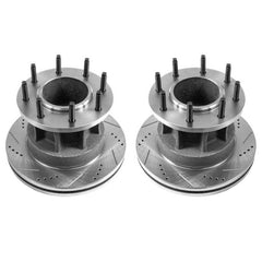 Power Stop 08-2012 Ford F-350 Super Duty Front Drilled & Slotted Rotor - Pair
