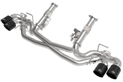 عادم AFe MACH Force-Xp 304 من الفولاذ المقاوم للصدأ باللون الأسود لسيارة شيفروليه كورفيت C8 موديل 2020