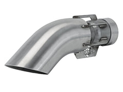 طرف عادم aFe MACH Force-Xp 304 من الفولاذ المقاوم للصدأ ومُثبت بمشبك ومُشطوف
