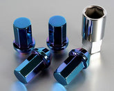 Project Kics 12X1.25 Titanium Blue Caliber Lug Nut