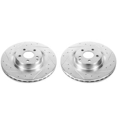 Power Stop 09-14 Mercedes-Benz CL550 Front Evolution Drilled & Slotted Rotors - Pair