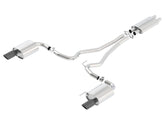 أنبوب Borla Touring Cat-Back 15 Ford Mustang GT 5.0L V8 MT/AT 2.5 بوصة أسود بطرف 4 بوصة