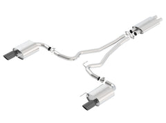 أنبوب Borla Touring Cat-Back 15 Ford Mustang GT 5.0L V8 MT/AT 2.5 بوصة أسود بطرف 4 بوصة
