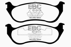 وسادات فرامل خلفية من Redstuff لسيارة Ford Crown Victoria 4.6 (ABS) (مكابس فولاذية) طراز EBC 95-97