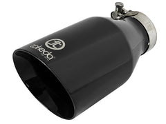 طرف عادم بمشبك من aFe Takeda 409 SS مقاس 2.5 بوصة مدخل / 4.5 بوصة مخرج / 9 بوصة طول - أسود
