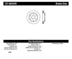 StopTech 99-06 GMC Sierra (2dr) Front Right Slotted & Drilled Rotor