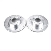 Power Stop 89-95 BMW 525i Front Evolution Drilled & Slotted Rotors - Pair