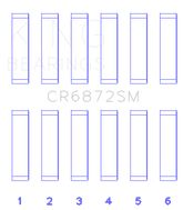 King Toyota 1GR-FE (Size STD) Connecting Rod Bearing Set