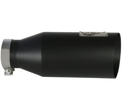 أطراف عادم aFe MACHForce XP SS-304 EXH طرف 4In x 7Out x 18L Bolt-On (أسود)