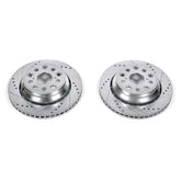 Power Stop 07-17 Lexus LS460 Rear Evolution Drilled & Slotted Rotors - Pair