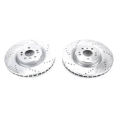 Power Stop 16-17 Mercedes-Benz GLE300d Front Evolution Drilled & Slotted Rotors - Pair