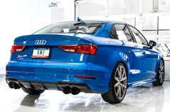 نظام عادم AWE Tuning Audi 8V S3 SwitchPath مع أطراف ماسية سوداء مقاس 102 مم