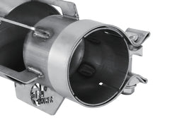 طرف عادم aFe MACH Force-Xp 304 من الفولاذ المقاوم للصدأ ومُثبت بمشبك ومُشطوف