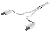 أنبوب كات باك Borla S-Type 15-17 Ford Mustang GT 5.0L V8 MT/AT 2.5 بوصة وطرف 4 بوصة (كروم أسود)