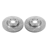 Power Stop 12-15 Land Rover Range Rover Evoque Front Evolution Drilled & Slotted Rotors - Pair