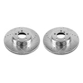 Power Stop 03-05 Land Rover Range Rover Front Evolution Drilled & Slotted Rotors - Pair