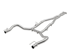 عادم aFe MACH Force-Xp 3in 304 SS Cat-Back 15-20 Dodge Charger Hellcat V8-6.2L/6.4L بدون كاتم صوت