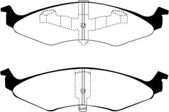 EBC 94-96 Dodge Neon 2.0 (4 Stud Wheels) Yellowstuff Front Brake Pads