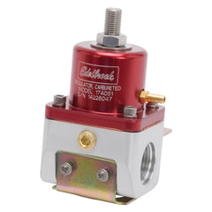 منظم ضغط الوقود Edelbrock مكربن 180 جالون في الساعة 5-10 رطل لكل بوصة مربعة -10 دخول/خروج -6 عودة أحمر/شفاف