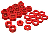 Energy Suspension CJ-8 Scrambler Body Mount - Red