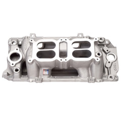 فتحة هواء مزدوجة رباعية الدورات في الدقيقة من Edelbrock Manifold BB Chevy Oval Port