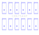 King Toyota/Lexus 2JZGE/2JZGTE 3.0L (Size STDX) Performance Rod Bearing Set