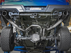 عادم aFe MACH Force-Xp 3 بوصة إلى 3-1/2 بوصة من مادة 304 SS Cat-Back مع طرف أسود لسيارة Ford F-150 Raptor V6 سعة 3.5 لتر موديلات 17-18