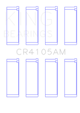 King Mazda FS-DE L4/FP L4/FS L4 DOHC 16 Valve (Size +0.5) Rod Bearing Set