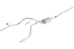 Borla 14 Silv/Sierra 1500 C/B Touring Exhaust /2.75in in Muffler 2.25inout 4inTIp SS Rear Exit