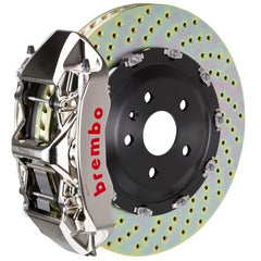فرامل Brembo 06-13 Corvette Z06 Excl CC Fr GTR BBK 6Pist Billet 380x34 2pc Rotor Drilled-Nickel